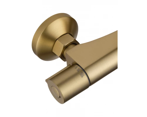 Смеситель для душа с термостатом WONZON & WOGHAND INN 5, Брашированное золото (WW-B1005-A-BG)