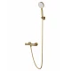 Смеситель для душа с термостатом WONZON & WOGHAND INN 5, Брашированное золото (WW-B2005-A-BG)