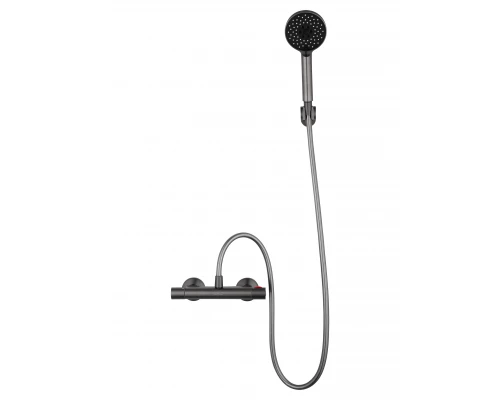 Смеситель для душа с термостатом WONZON & WOGHAND INN 5, Темный графит (WW-B1005-A-BGG)