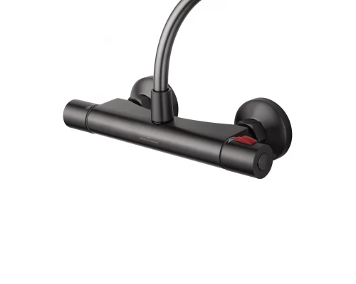 Смеситель для душа с термостатом WONZON & WOGHAND INN 5, Темный графит (WW-B1005-A-BGG)