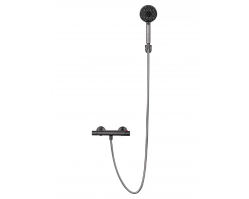 Смеситель для душа с термостатом WONZON & WOGHAND INN 5, Темный графит (WW-B2005-A-BGG)