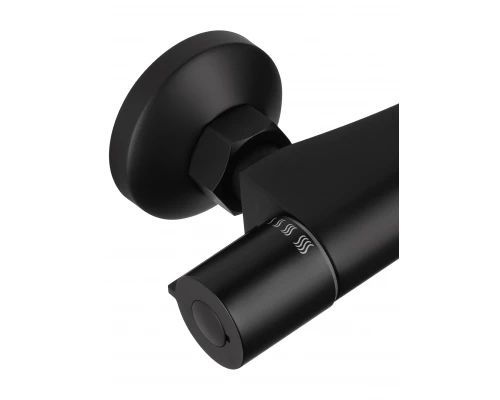 Смеситель для душа с термостатом WONZON & WOGHAND INN 5, Черный матовый (WW-B1005-A-MB)