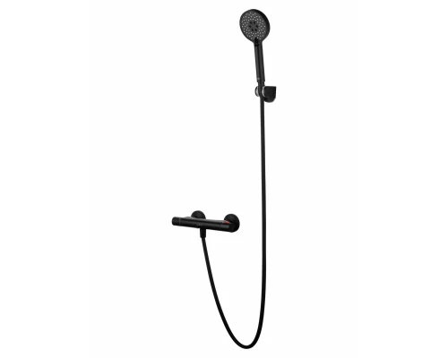 Смеситель для душа с термостатом WONZON & WOGHAND INN 5, Черный матовый (WW-B2005-A-MB)