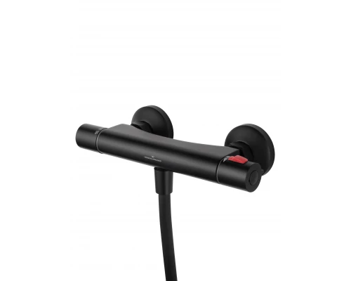 Смеситель для душа с термостатом WONZON & WOGHAND INN 5, Черный матовый (WW-B2005-A-MB)