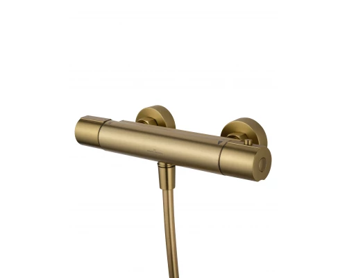 Смеситель для душа с термостатом WONZON & WOGHAND INN 6, Брашированное золото (WW-B2029-A-BG)