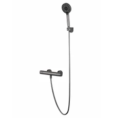 Смеситель для душа с термостатом WONZON & WOGHAND INN 6, Темный графит (WW-B2029-A-BGG)