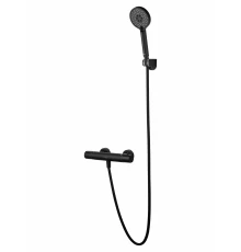 Смеситель для душа с термостатом WONZON & WOGHAND INN 6, Черный матовый  (WW-B2029-A-MB)