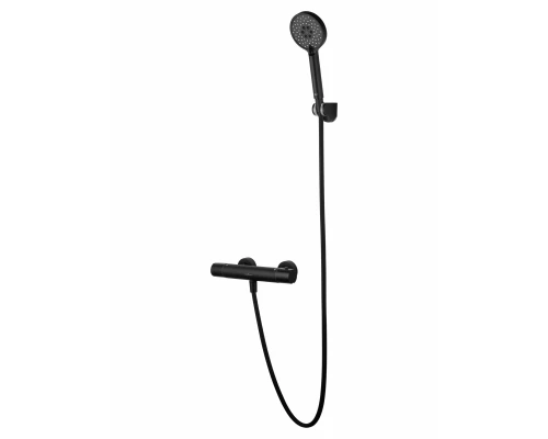 Смеситель для душа с термостатом WONZON & WOGHAND INN 6, Черный матовый  (WW-B2029-A-MB)