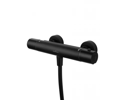 Смеситель для душа с термостатом WONZON & WOGHAND INN 6, Черный матовый  (WW-B2029-A-MB)