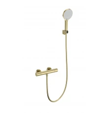 Смеситель для душа с термостатом WONZON & WOGHAND INN1, Брашированное золото (WW-B3013-A-BG)