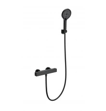 Смеситель для душа с термостатом WONZON & WOGHAND STAY 2, Черный матовый (WW-B2016-A-MB)