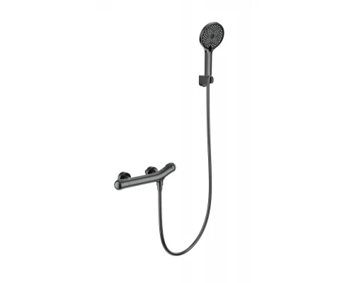 Смеситель для душа с термостатом WONZON & WOGHAND T-1000, Темный графит (WW-B2057-A-BGG)