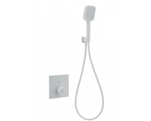 Смеситель для душа с термостатом встраиваемый WONZON & WOGHAND, Белый матовый (WW-D1017-B-MW)