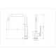 Смеситель для кухни WONZON & WOGHAND, Белый матовый (WW-L1006-MW)
