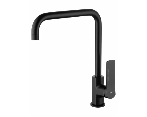 Смеситель для кухни WONZON & WOGHAND, Черный матовый (WW-L1006-MB)