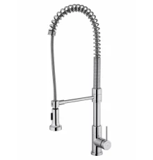 Смеситель для кухни высокий с выдвижным изливом WONZON & WOGHAND Хром (WW-422903-CR)