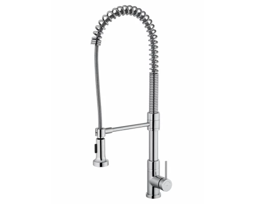 Смеситель для кухни высокий с выдвижным изливом WONZON & WOGHAND Хром (WW-422903-CR)