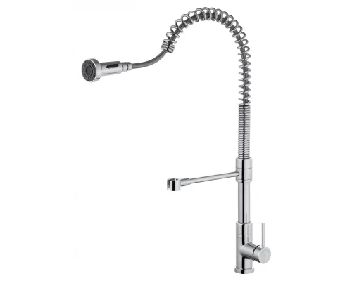 Смеситель для кухни высокий с выдвижным изливом WONZON & WOGHAND Хром (WW-422903-CR)