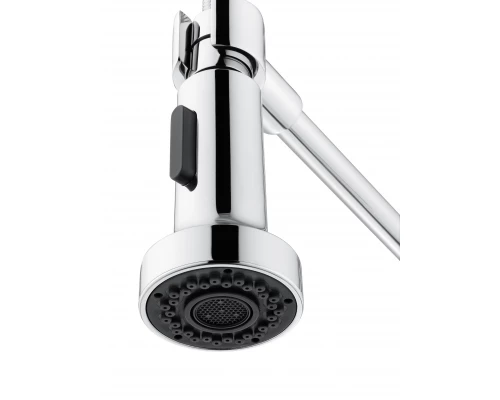 Смеситель для кухни высокий с выдвижным изливом WONZON & WOGHAND Хром (WW-422903-CR)