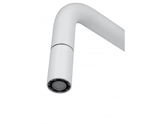 Смеситель для кухни с выдвижным изливом WONZON & WOGHAND, Белый матовый (WW-6018-MW)