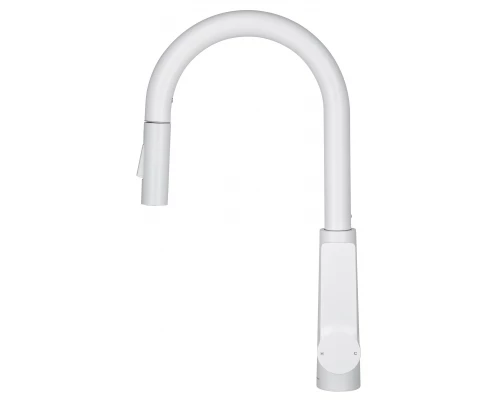 Смеситель для кухни с выдвижным изливом WONZON & WOGHAND, Белый матовый (WW-A20782-MW)