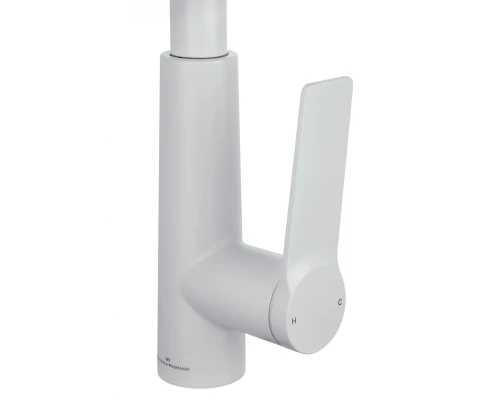 Смеситель для кухни с выдвижным изливом WONZON & WOGHAND, Белый матовый (WW-A20782-MW)