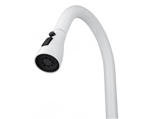 Смеситель для кухни с выдвижным изливом WONZON & WOGHAND, Белый матовый (WW-AE54123-MW)