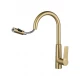 Смеситель для кухни с выдвижным изливом WONZON & WOGHAND, Брашированное золото (WW-A20782-BG)
