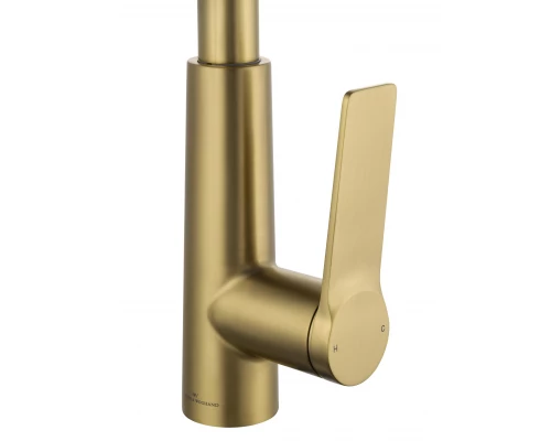 Смеситель для кухни с выдвижным изливом WONZON & WOGHAND, Брашированное золото (WW-A20782-BG)