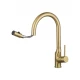 Смеситель для кухни с выдвижным изливом WONZON & WOGHAND, Брашированное золото (WW-A21252-BG)