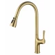 Смеситель для кухни с выдвижным изливом WONZON & WOGHAND, Брашированное золото (WW-AE54123-BG)