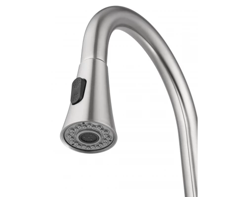 Смеситель для кухни с выдвижным изливом WONZON & WOGHAND, Брашированный никель (WW-121E201L-BS)