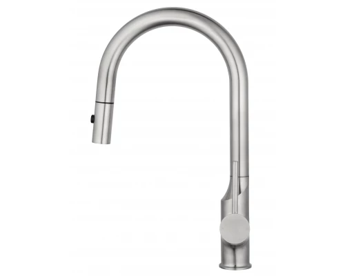 Смеситель для кухни с выдвижным изливом WONZON & WOGHAND, Брашированный никель (WW-A21252-BS)