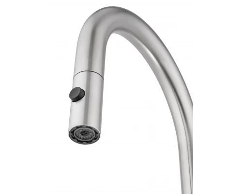 Смеситель для кухни с выдвижным изливом WONZON & WOGHAND, Брашированный никель (WW-A21252-BS)