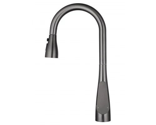 Смеситель для кухни с выдвижным изливом WONZON & WOGHAND, Темный графит (WW-121E201B-BGG)