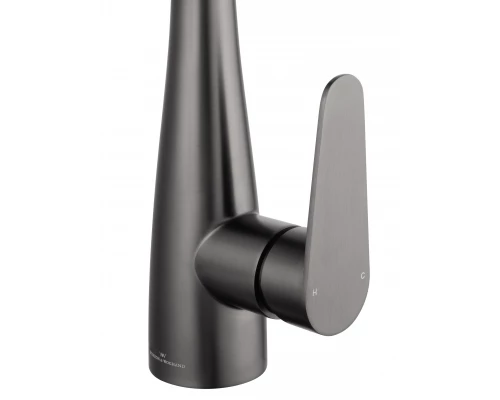 Смеситель для кухни с выдвижным изливом WONZON & WOGHAND, Темный графит (WW-121E201B-BGG)