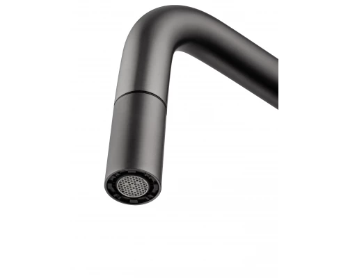 Смеситель для кухни с выдвижным изливом WONZON & WOGHAND, Темный графит (WW-6018-BGG)