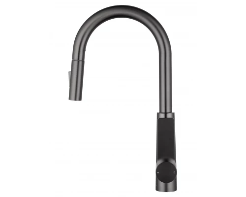 Смеситель для кухни с выдвижным изливом WONZON & WOGHAND, Темный графит (WW-A20782-BGG)