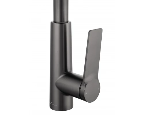 Смеситель для кухни с выдвижным изливом WONZON & WOGHAND, Темный графит (WW-A20782-BGG)