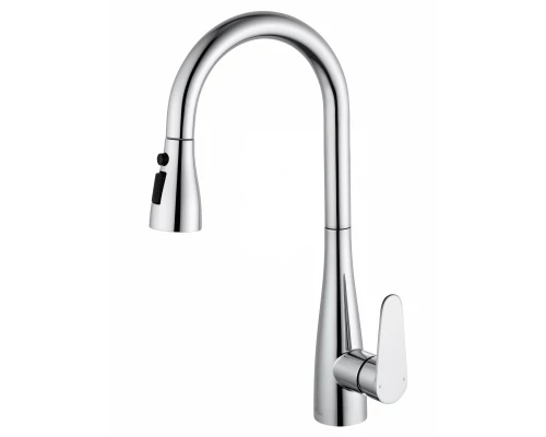 Смеситель для кухни с выдвижным изливом WONZON & WOGHAND, Хром (WW-121E201B-CR)