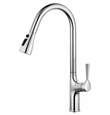 Смеситель для кухни с выдвижным изливом WONZON & WOGHAND, Хром (WW-AE54123-CR)