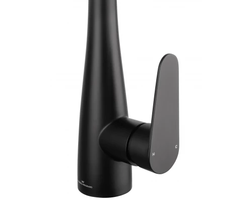 Смеситель для кухни с выдвижным изливом WONZON & WOGHAND, Черный матовый (WW-121E201B-MB)