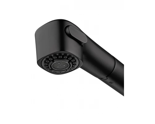 Смеситель для кухни с выдвижным изливом WONZON & WOGHAND, Черный матовый (WW-88439008A-MB)