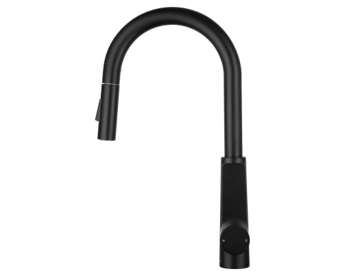 Смеситель для кухни с выдвижным изливом WONZON & WOGHAND, Черный матовый (WW-A20782-MB)