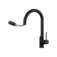 Смеситель для кухни с выдвижным изливом WONZON & WOGHAND, Черный матовый (WW-A21252-MB)
