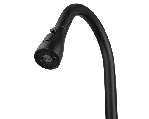 Смеситель для кухни с выдвижным изливом WONZON & WOGHAND, Черный матовый (WW-AE54123-MB)