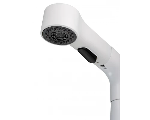 Смеситель для раковины с выдвижным изливом WONZON & WOGHAND, Белый матовый (WW-121B108-MW)