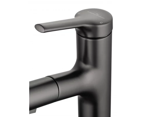 Смеситель для раковины с выдвижным изливом WONZON & WOGHAND, Темный графит (WW-A40862-BGG)