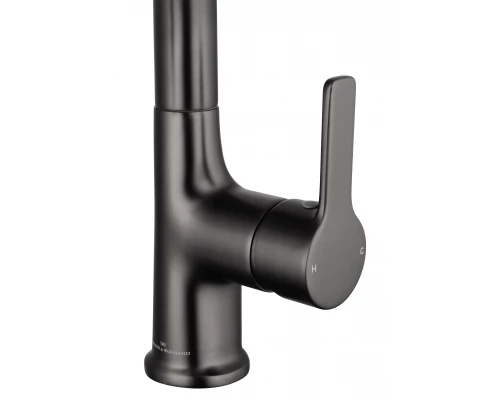Смеситель для раковины с выдвижным изливом WONZON & WOGHAND, Темный графит (WW-FE01L212-BGG)
