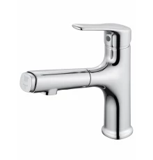 Смеситель для раковины с выдвижным изливом WONZON & WOGHAND, Хром (WW-AE4151-CR)